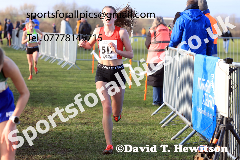 Girls Under-15s 2026 Northern Cross Country Champs., Pontefract Racecourse, Pontefract. Photo: David T. Hewitson/Sports for All Pics